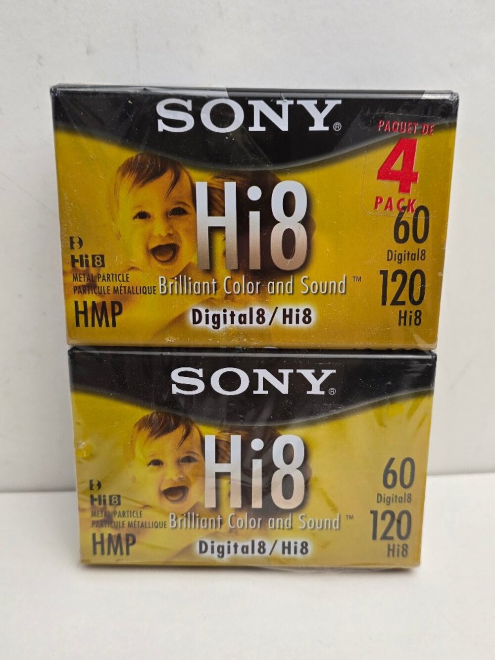 NEW Sony Hi8 Metal Particle (HMP) Video Cassette Tape Multi-Pack - 3 Tapes
